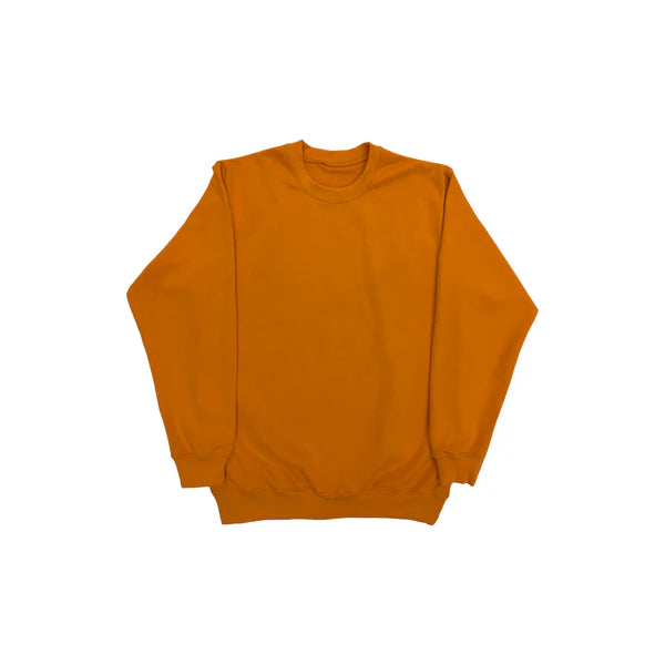 500 GSM 'Tangerine' French Terry Cotton Crewneck