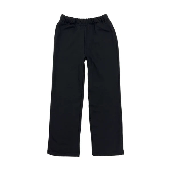 350 GSM 'Black' Extra Thick Open Bottom Fleece Sweatpants