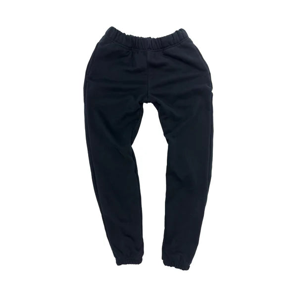 380 GSM 'Black' Cotton Fleece Sweatpants