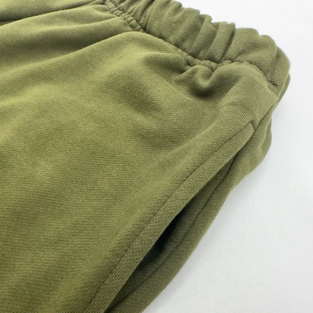 500 GSM 'Olive' French Terry Cotton Sweat Shorts