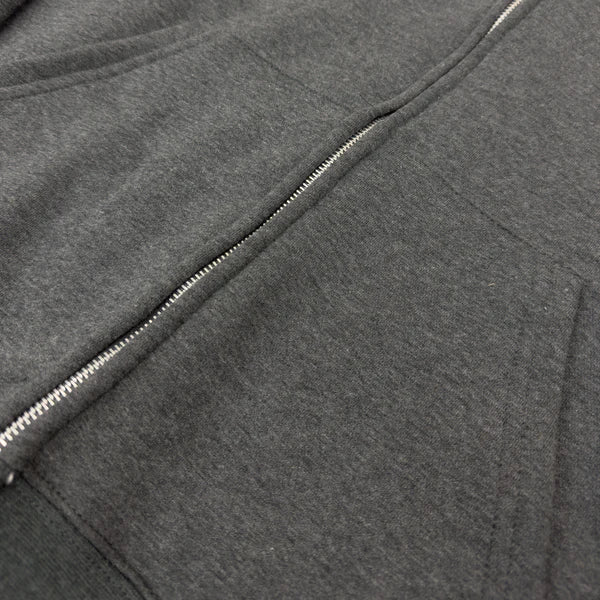 350 GSM Extra Thick "Charcoal" Zip-Up Hoodie