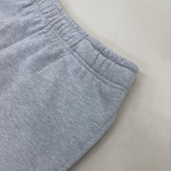 350 GSM 'Heather Grey' Extra Thick Open Bottom Fleece Sweatpants