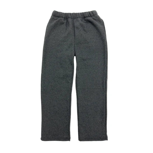 350 GSM 'Charcoal' Extra Thick Open Bottom Fleece Sweatpants